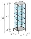 KUBICA HIGH DISPLAY CABINET - photo 1