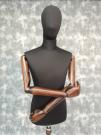 BUSTO NERO/BEIGE CON BRACCIA E TESTA - foto 3