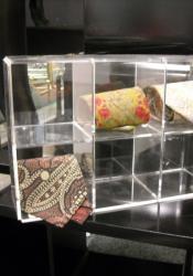 BOX 6 POSTI IN PLEXIGLASS TRASPARENTE