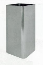 PORTA OMBRELLI QUADRATO IN ACCIAIO INOX SATINATO