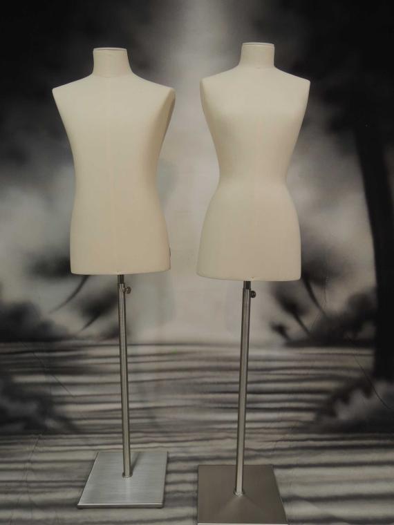 Busto classico con base acciaio satinato