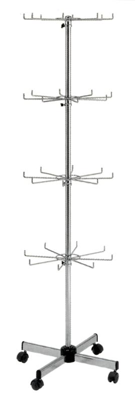 DISPLAY STAND WITH 4 SET OF SPOKES