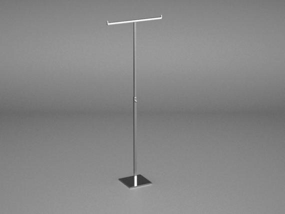 T-SHAPED DISPLAY STAND WITH TELESCOPIC BAR